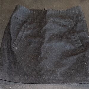 H&M Black Wool Mini Skirt